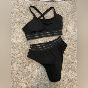 Black Women's Intimate Swim Set